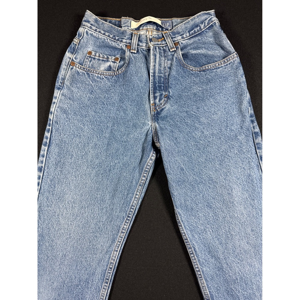 Vintage Gap Blue Jeans Easy Fit High Rise Straight Leg Medium Wash  27x28.5
